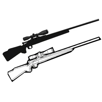 1: 1 Remington Ateşli Silahlar M700 Keskin Nişancı Tüfeği Manuel DIY 3D Kağıt Modeli Olamaz Emisyon El Yapımı Oyuncaklar