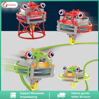 1 ~ 5 ADET İp Yürüyüş Robot Elektrikli Gyro Oyuncak Büyülü Tumbler Unicycle Robot denge aracı Oyuncak Montaj İlginç Hediyeler