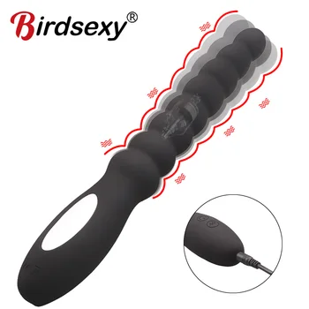 10 Hız Anal Vibratör Anal Boncuk Prostat Masajı Çift Motorlu Butt Plug Stimülatörü USB Şarj Vibratörler Seks Oyuncakları Erkekler Kadınlar İçin