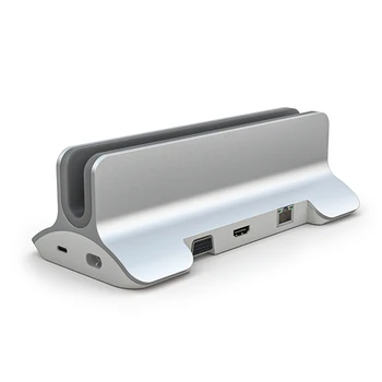 12-İn-1 Hub Yerleştirme İstasyonu laptop standı USB3. 0 Splitter Çok Hub Alüminyum Alaşımlı Tutucu Dock HDMI Uyumlu USB-C