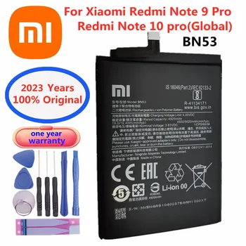 2023 yıl 5020mAh 100% Orijinal BN53 Pil Xiaomi Redmi İçin Not 9 Pro / Redmi Not 10 pro (Küresel) telefon Piller + Araçları