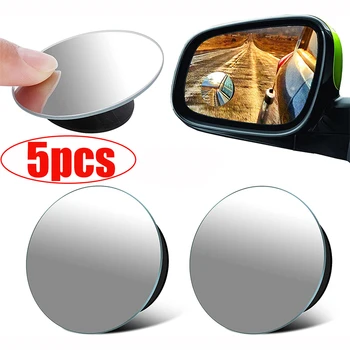 360 Derece Ayarlanabilir Araba Dikiz yuvarlak Ayna Araba Ters Geniş Açı Araç Park Çerçevesiz Aynalar Kör Nokta Ayna