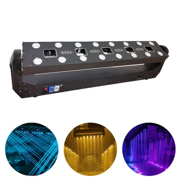 5 Kafa RGB 3İN1 lazer Animasyon Tarama etkisi bar ışığı 16X5W LED Amber yıkama hareketli kafa ışık DMX512 DJ Disko Sahne aydınlatma