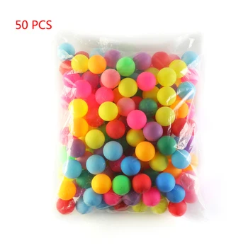 50 Adet /paket Renkli Ping Pong Topları 40MM Eğlence Masa Tenisi Topları Oyun Buzlu Karışık Renkler