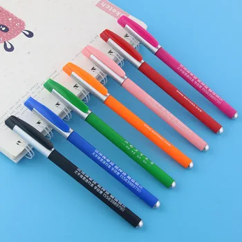500 adet / takım Gökkuşağı Renkli Reklam Kalem Özelleştirilebilir LOGO Kalem Promosyon Özel Logo Kalem İş Promosyon Hediye Kalem
