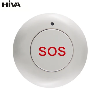 Acil Durum Alarm Düğmesi Ev Güvenlik Alarm Sistemleri için Akıllı Kablosuz SOS Acil Panik Butonu Güneş Enerjili Açık Siren