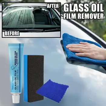 Araba Pencere Yağ Filmi Temizleyici Yağ Sökücü Araba Cam Yağı Nano Otomatik Yağ Temiz Sünger Leke Koruyucu Temizleyici Cam Stai X4P6