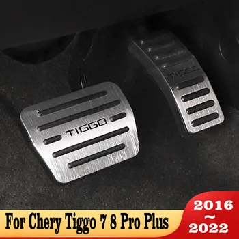 Araba Styling Hızlandırıcı Fren Kaymaz Ayak Pedalı Chery Tiggo İçin 7 8 Pro Artı 2016 2017 2018 2019 2020 2021 2022 AT Aksesuarları