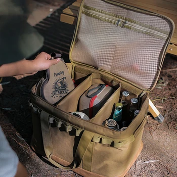 Açık Kamp saklama çantası Kamp Malzemeleri Yemek Çantası Büyük Depolama Lambası Sofra Çantası Kamp Aracı Piknik Kampı Seyahat Çantaları