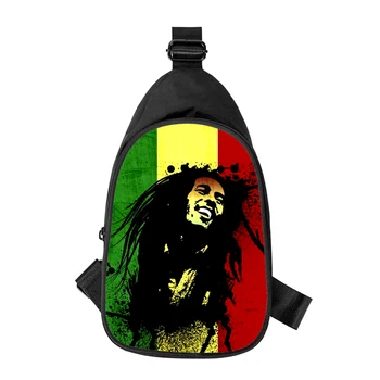 Bob Marley 3D Baskı Yeni Erkekler Çapraz Göğüs Çantası Çapraz Kadın omuzdan askili çanta Koca Okul Bel Paketi Erkek göğüs paketi