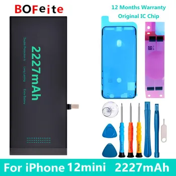 BoFeıte Pil iPhone 12mini 2227mAh Yedek Bateria İçin Apple telefonu Pil ile onarım aletleri seti
