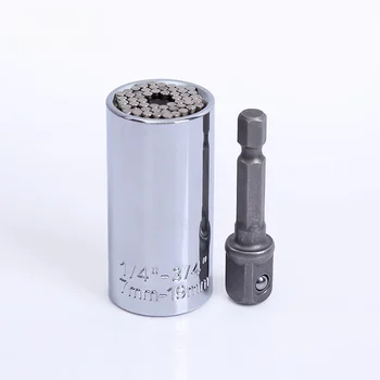 Evrensel Tork Anahtarı kulaklık Soket Kol 7-19mm elektrikli matkap Cırcır Burç Anahtarı Anahtar Çok El Aletleri