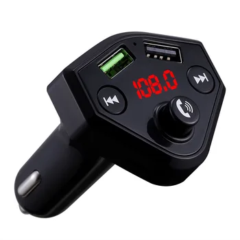 FM Verici kablosuz bluetooth uyumlu FM Modülatör Eller serbest araç kiti Ses Araba MP3 Çalar 5V 3.1 A çift USB araba şarjı