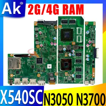 For Asus X540S X540SC Laptop Anakart 2GB 4GB RAM N3050 N3060 N3700 N3710 CPU X540SC Dizüstü Anakart