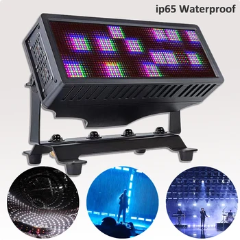 IP65 su geçirmez 1200W RGBW LED çakarlı lamba DMX Kontrollü Strobe DJ parti disko ışık arka plan dekoratif etkisi aydınlatma