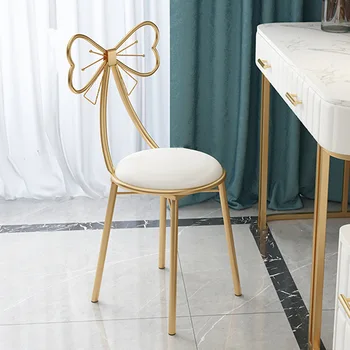 İskandinav Soyunma Dışkı kelebek Sandalye Oturma Odası Yemek Sandalyesi Yatak Odası Banyo Arkalığı makyaj koltuğu Demir Sanat Cafe Bar Sandalyeleri