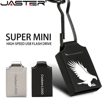JASTER Su Geçirmez Kalem Sürücü 128GB Mini Metal USB bellek Sürücüler 64GB 32GB 16GB Ücretsiz Özel Logo USB Sopa 8GB Siyah İş Hediye