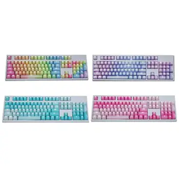Klavye Mekanik Klavye Arka ışık 104 Adet PBT Renk Eşleştirme Keycaps için Yedek Mekanik Klavye