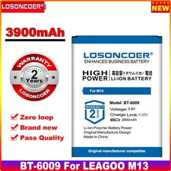 LOSONCOER 3900mAh BT - 6009 Pil LEAGOO M13 Akıllı Cep Telefonu Pil Yüksek Kapasiteli