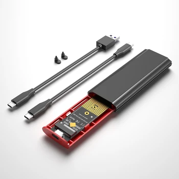 M2 SSD Durumda Kutusu NVME SSD Muhafaza M. 2 USB Tip C Sabit Disk Muhafaza NVME PCIE NGFF SATA M + B Anahtar SSD Disk Çift Protokolü