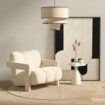 Makyaj İskandinav Şezlong Kanepe Kol Tasarımcı Zemin Oturma Odası Sandalyeleri Sallanan Lüks ev mobilyası