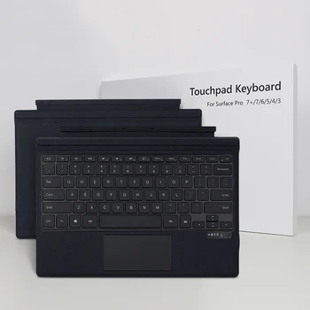 Microsoft Surface için go1 / 2 / 3 Yüzey Pro3/4/5/6/7/7+ Yüzey Pro8 / X Bluetooth uyumlu Klavye Arkadan Aydınlatmalı Trackpad Kablosuz