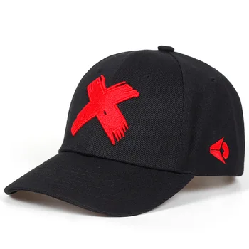 Moda Işlemeli X Mektup Örgü beyzbol şapkası Ayarlanabilir Çift Şapka Düz güneş şapkaları Hip-Hop Kapaklar Taktik Snapback Şapka Gorra