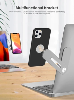 MÜKEMMEL Ayarlanabilir telefon standı Tutucu Ekran Desteği Tutucu Dizüstü Yan Montaj Bağlantı Tablet Braketi Çift Monitör Ekran Klip