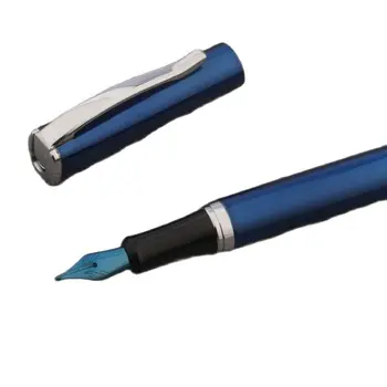 Naginata Nib dolma kalem Metal El Yapımı Taşlama 26 Kalem Kraliyet Mavi Iş Ofis Okul Malzemeleri Yazma Mürekkep Kalemler