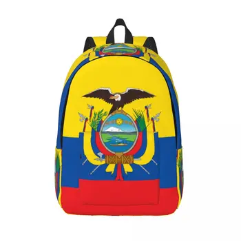 Okul çantası Ekvador Bayrağı Sırt Çantası Ebeveyn-çocuk Hafif Sırt Çantası Çift laptop çantası