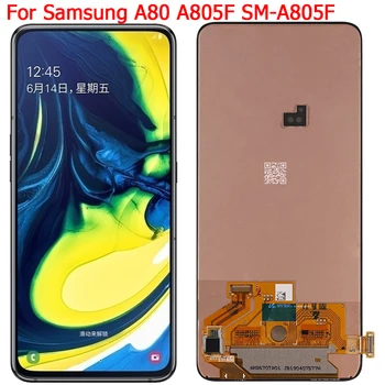 Orijinal Samsung Galaxy A80 Ekran LCD Dokunmatik Ekran 6.7 