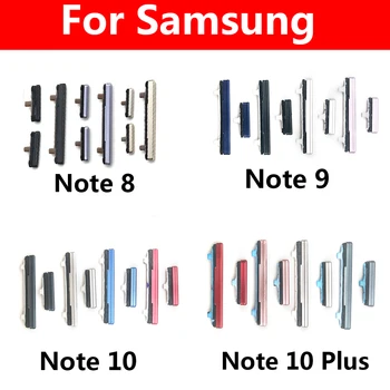 Orijinal Yeni Samsung Galaxy Not 8 İçin 9 10 Artı Güç Düğmesi + Ses Yan Düğme Anahtar Tuşları Düğmeleri