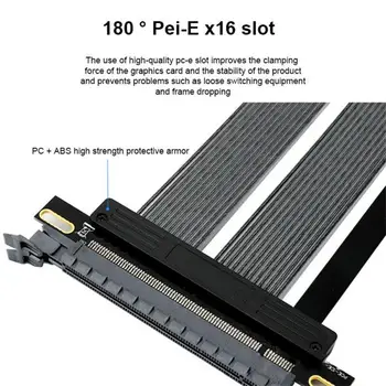 PCIE 4.0 16x Grafik Kartı Uzatma Kablosu Ultra Yüksek Hızlı PCI Express Bağlantı Noktası GPU Genişletme Kartı Sağ Açı Düz Açı Konektörü