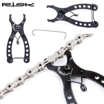 RISK Bisiklet Zinciri Aracı Mini Dağ Bisikleti Zinciri Hızlı Bağlantı Bisiklet Anahtarı Zincir Kelepçe Temizleme Aracı MTB RL216