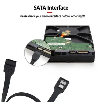 sabit Disk Sürücüsü Adaptör Kablosu için 50cm Dik Açılı Dirsek 6Gbps Serisi ATA SATA 3.0 Veri Kablosu