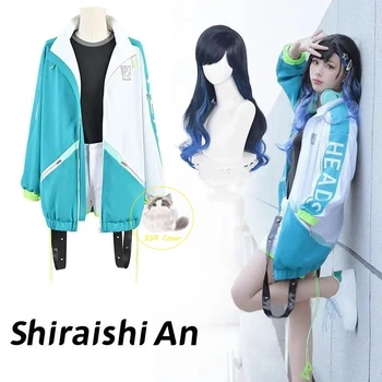 Shiraishi Bir Cosplay Projesi Sekai Renkli Sahne! Feat Canlı KÖTÜ KADRO Cosplay Kostüm Ceket Peruk Tam Takım Cadılar Bayramı Giyim