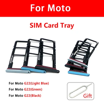 Sim Kart Yuvası Tepsi Tutucu Moto G22 G30 G41 G50 5G G60 G100 SİM Mikro USB kart okuyucu Adaptörleri Soket Yedek Parçalar