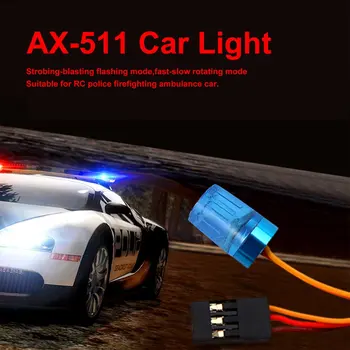 Stroblanan patlatma Yanıp Sönen Hızlı yavaş Dönen Modu RC Polis Yangın Söndürme Ambulans Araba AX-511 Dairesel Ultra parlak led lamba