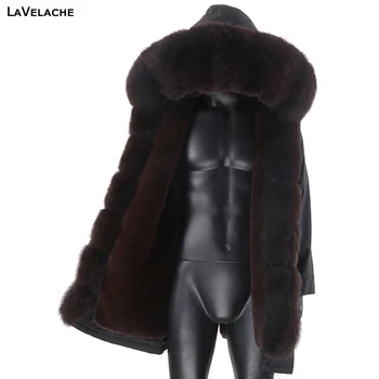 Sıcak Moda Erkek Parka Kış Kumaş Kalın sıcak tutan kaban Parkas Kapşonlu Kış Rüzgar Geçirmez Erkek Ceket Erkek Giyim Giyim