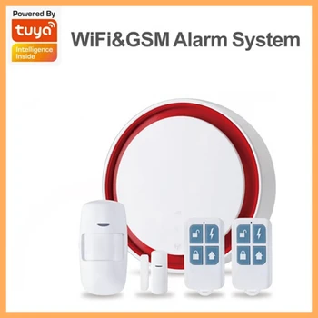 Sıcak satış GSM flaş Strobe güvenlik Alarm sistemi 110 dB ses ve ışık SIM kart GSM hırsız akıllı ev için