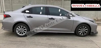 Toyota Corolla 2013-2021 için Krom Pencere Kalıplama Pencere Çerçevesi Çerçeve Oto Aksesuar Difüzör Splitter Araba-styling Spor