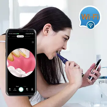Ultrasonik Elektrikli Diş Diş ağız içi kamera Plak Sökücü Mobil Diş Beyazlatma Makinesi Oral Endoskop Diş Temizleyici