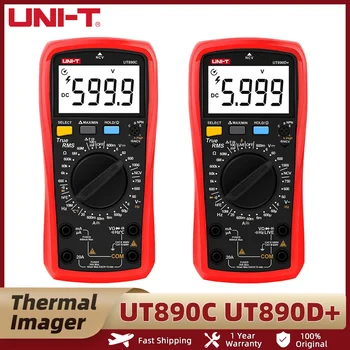 UNI - T UT890C UT890D + Dijital Multimetre True RMS 6000 Sayımlar DC AC Akım Gerilim Frekans Kapasitans direnç test aleti