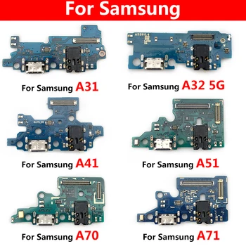 USB Şarj İçin Samsung A32 5G A02 A02S A12 A21 A21S A31 A41 A51 A70 USB şarj yuvası Jack Tak Soket Bağlantı Noktası Konektörü Flex