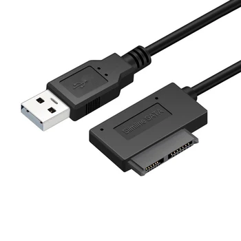 USB2. 0 SATA Kablosu Evrensel Basit Dizüstü Optik Sürücü Adaptörü Bilgisayar Aksesuarı Bağlantı Hattı Konektörü Ekipmanları