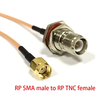WİFİ Anten Kablosu RP SMA Erkek RP TNC Dişi Somun Pigtail Adaptör RG316 15 CM 6 