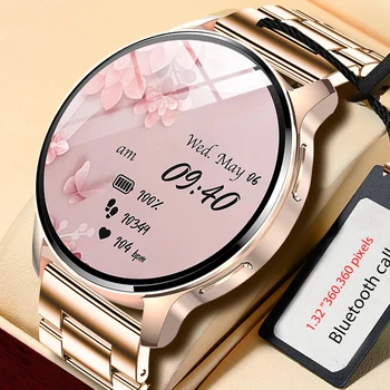 Yeni Bluetooth Çağrı akıllı saat Su Geçirmez Kalp Hızı Kan oksijen monitörü GPS Parça İzle Spor Spor Kadın Smartwatch Bayanlar