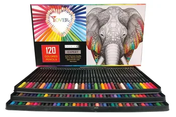 Yover Renkli kalem seti, 120 renk Profesyonel Öncesi Boyama Çizim Takım Elbise Parlak Renkler kalemler Ofis Okul Ev İçin Sanat Kaynağı