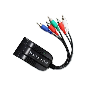 YPBPR HDMI dönüştürücü hdmı bağlantı noktası, giriş Ypbpr ve ses, çıkış HDMI tv kutusu, vhs, vcr, dvd