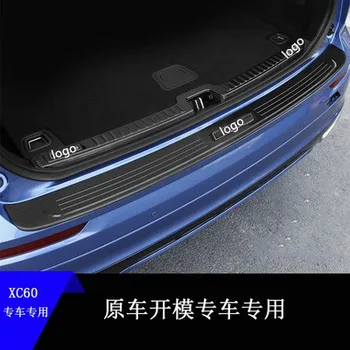 Yüksek kaliteli paslanmaz çelik Arka Tampon Koruyucu Eşiği Bagaj Arka koruma Sırt Plakası Trim Volvo XC60 2018-2020 Araba styling